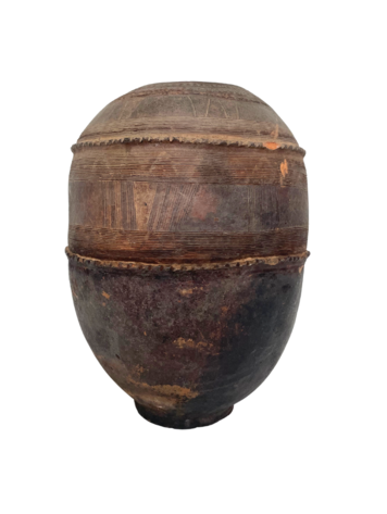 Old Nigerian Nupe storage pot #5