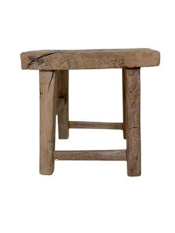 Robust rectangular side table elm #40