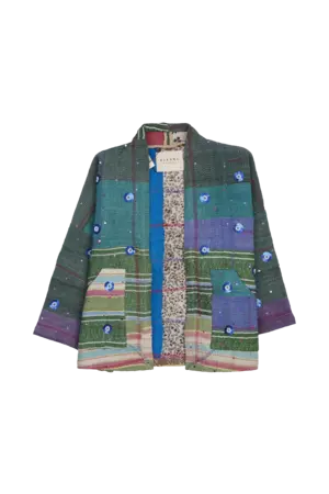 Tyler evil eye kantha jacket - No. 132 - one size