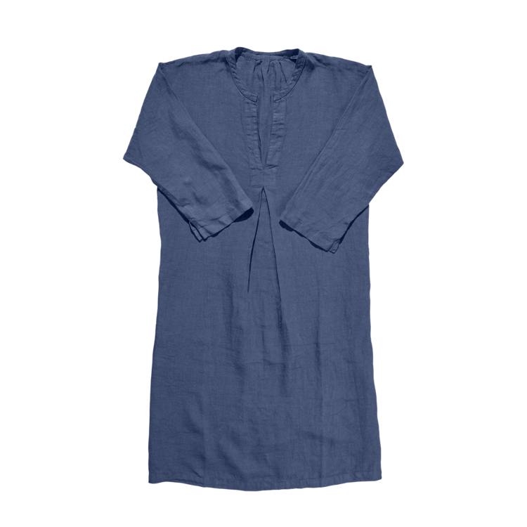Linge Particulier Linen Caftan - Atlantic Blue