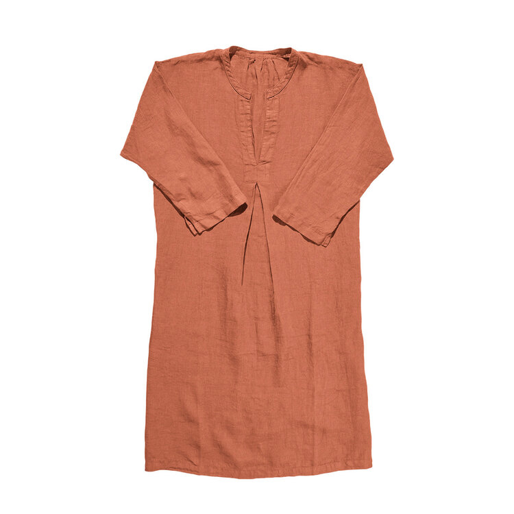 Linge Particulier Linen Caftan - Light Sienna