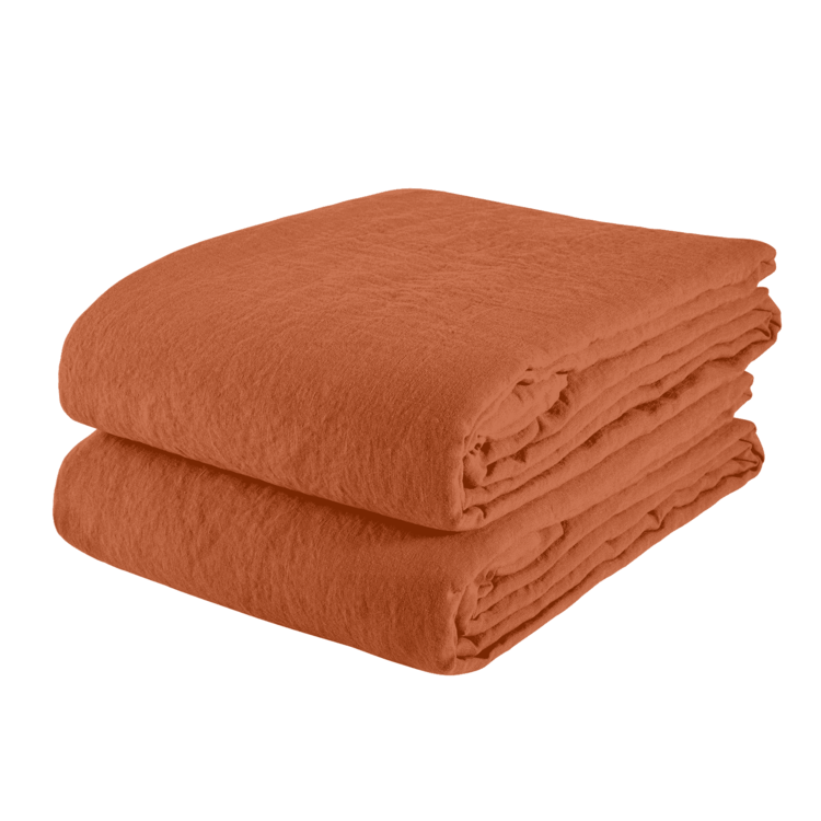 Linge Particulier Duvet cover linen - sienna