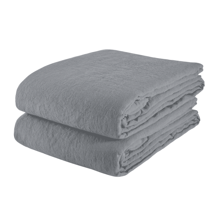 Linge Particulier Laken linnen - blue grey