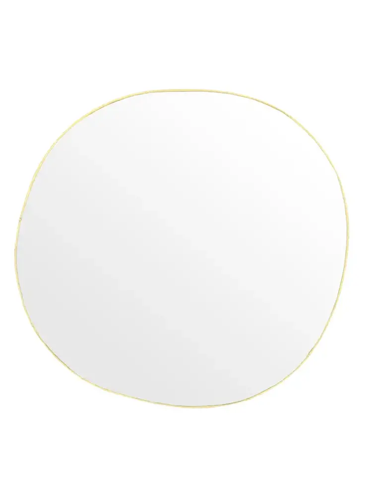 Caravane Ame hand geplooide messing spiegel