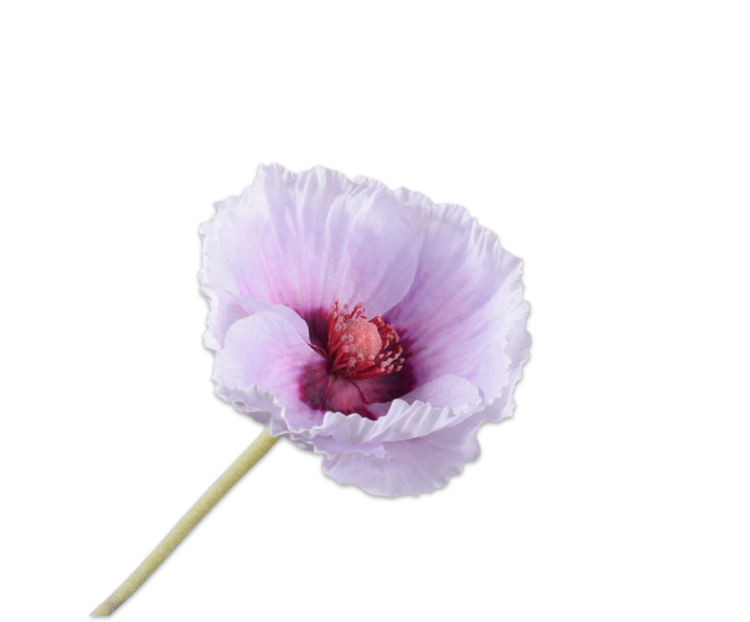 Silk-ka Poppy stem purple 73 cm