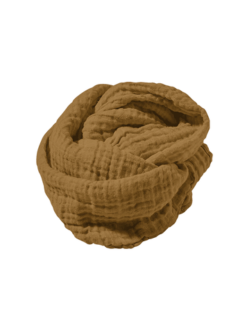 Linge Particulier Linnen sjaal - tobacco