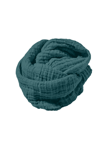 Linge Particulier Linnen sjaal - ocean blue