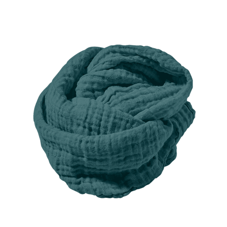 Linge Particulier Heavy scarf - ocean blue