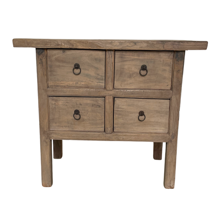 Wall table elm with 4 shelves - 96cm