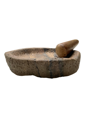 Old Indian marble mortar and pestle #6