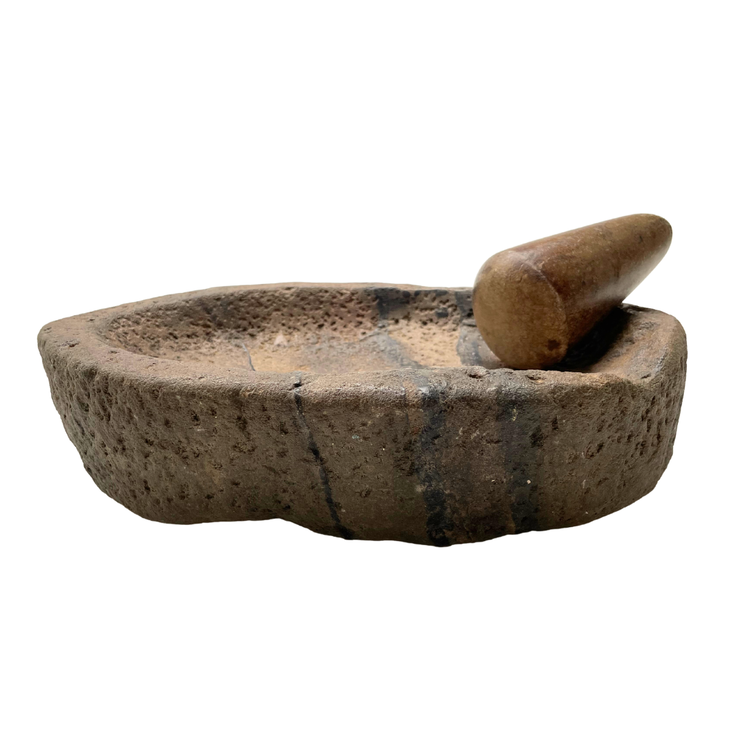 Old Indian marble mortar and pestle #6