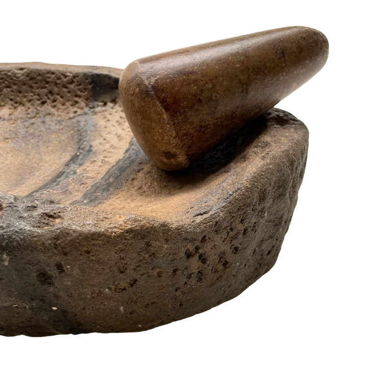 Old Indian marble mortar and pestle #6