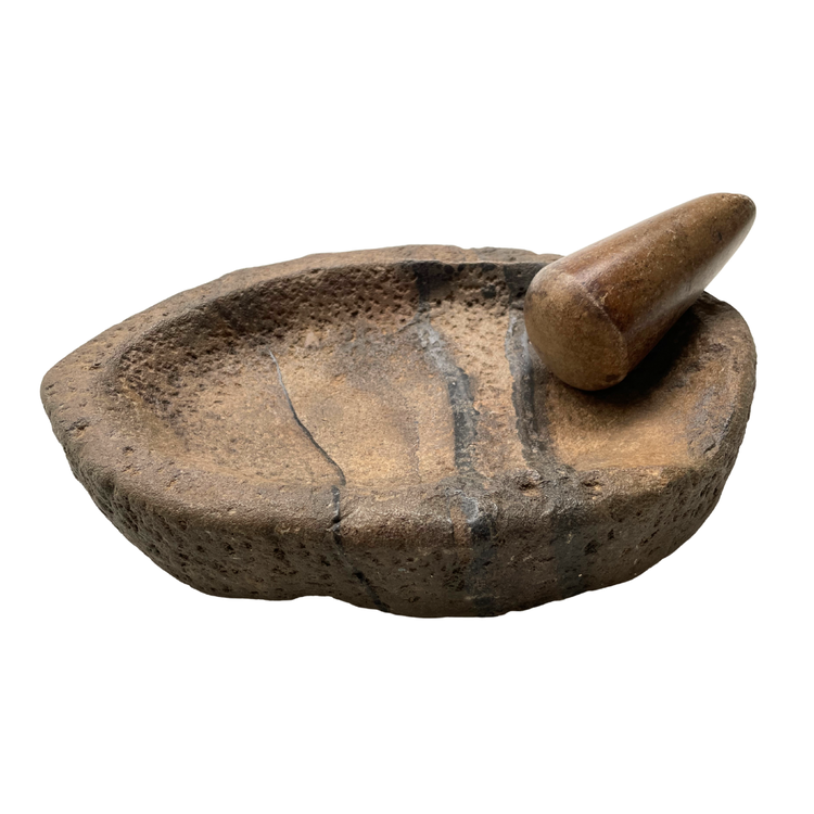 Old Indian marble mortar and pestle #6