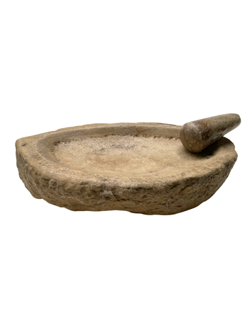Old Indian marble mortar and pestle #8