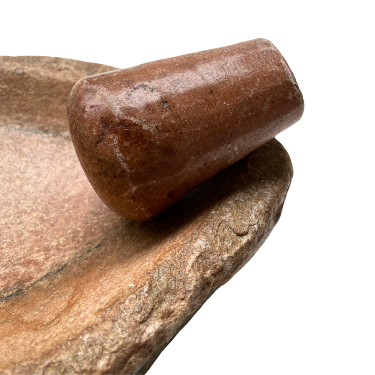 Old Indian marble mortar and pestle #9