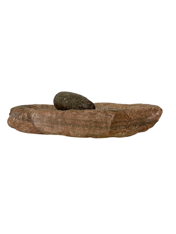 Old Indian marble mortar and pestle #10