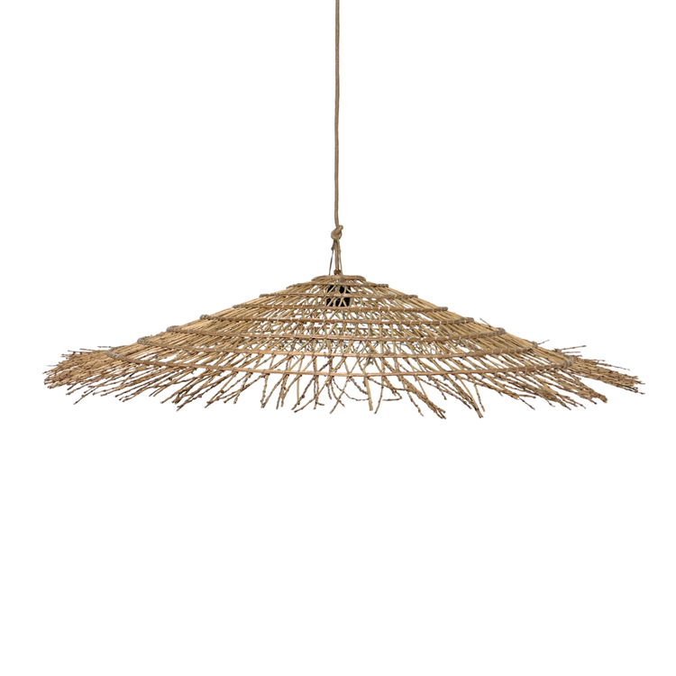 Hanglamp dadelpalm 'secoupe et fer blanc'