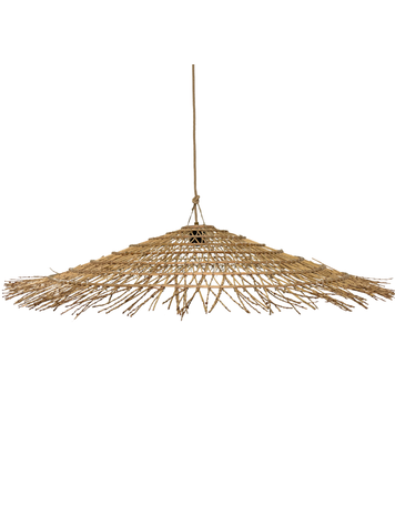 Suspension date palm 'secoupe et fer blanc'