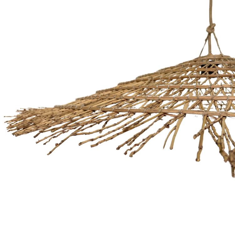 Hanglamp dadelpalm 'secoupe et fer blanc'