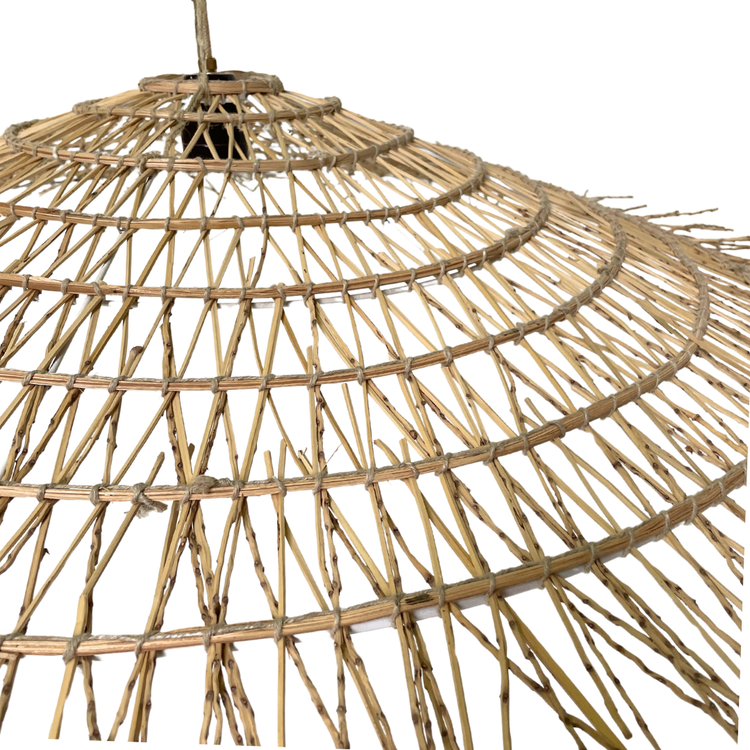 Hanglamp dadelpalm 'secoupe et fer blanc'