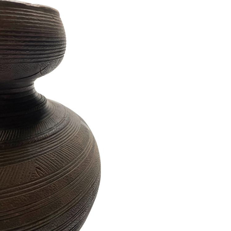 Old Nigerian Nupe water vessel jar #6