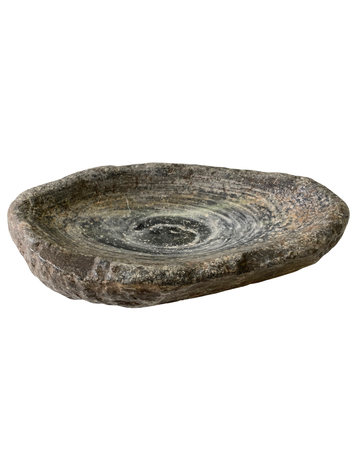 Donkergrijze marmeren vijzel - Indië