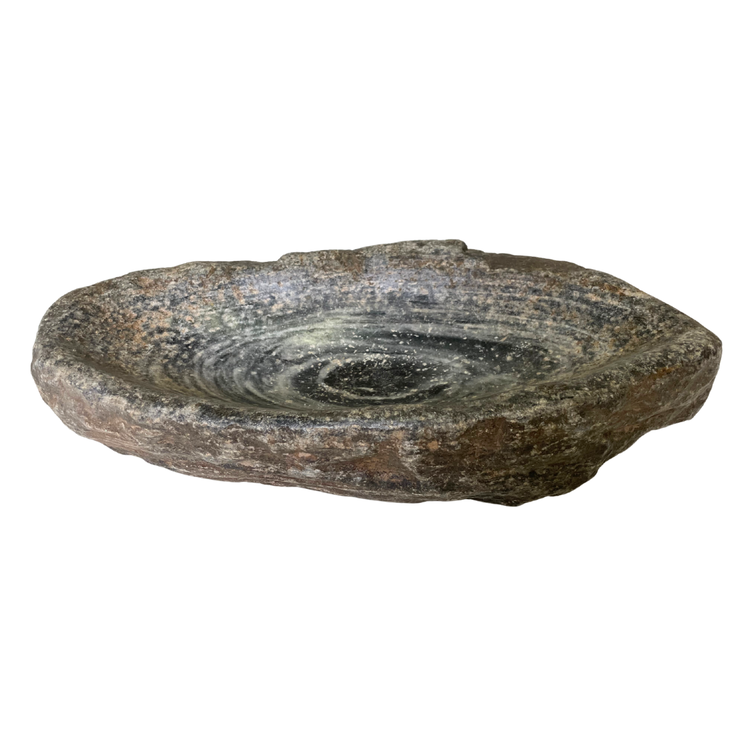 Donkergrijze marmeren vijzel - Indië