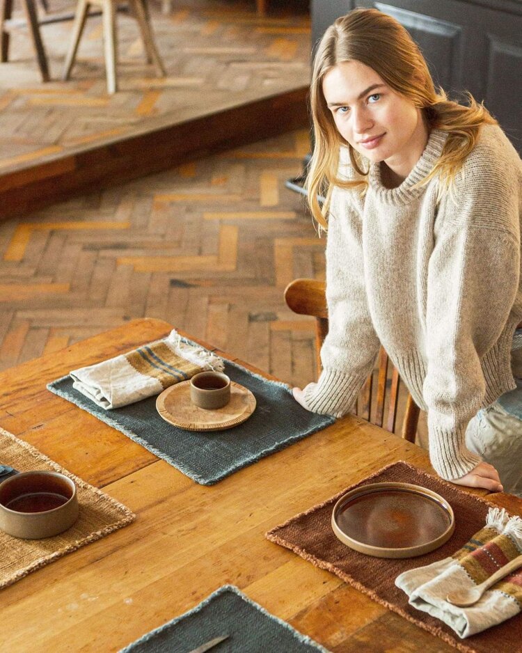 Libeco Jasper placemat - smoke