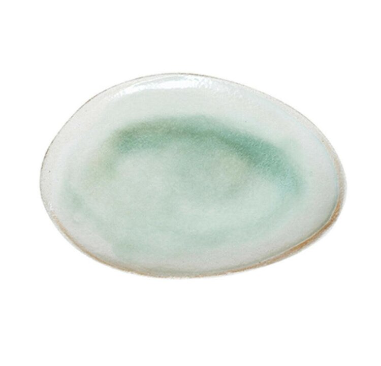 Jars Céramistes Oval Dish Wabi - Vert