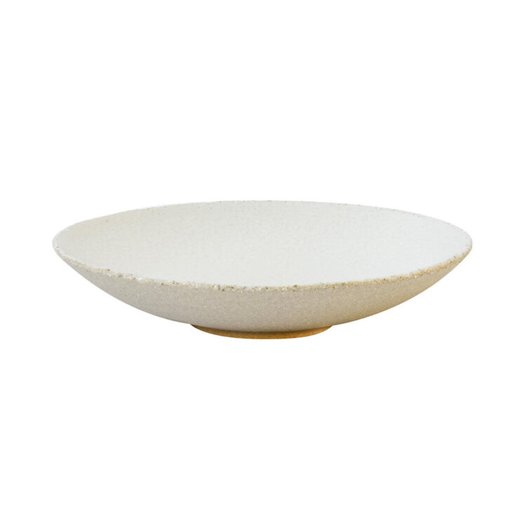 Jars Céramistes Round Soup Plate Wabi - Blanc