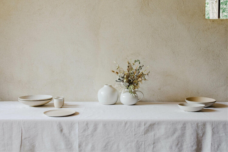 Jars Céramistes Round Soup Plate Wabi - Blanc