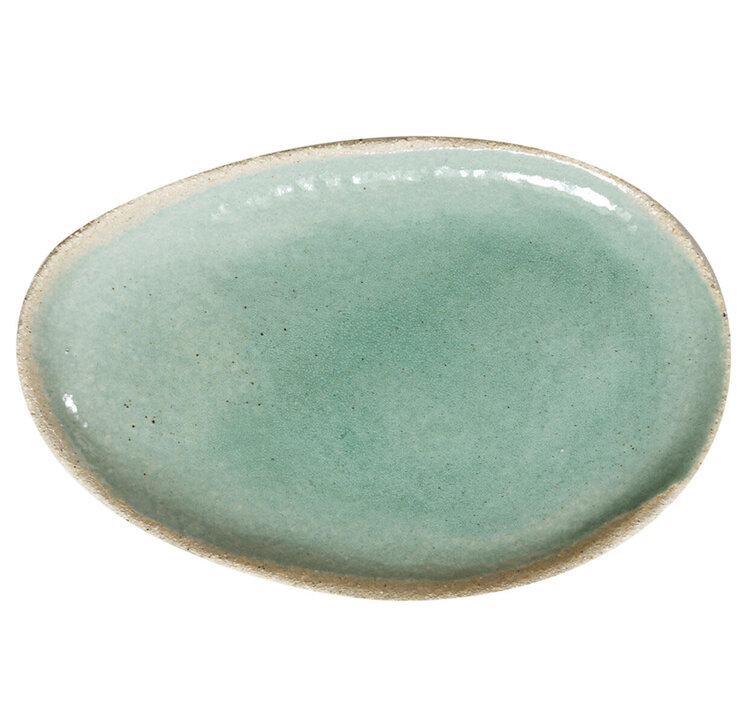 Jars Céramistes Oval Dish Wabi - Vert