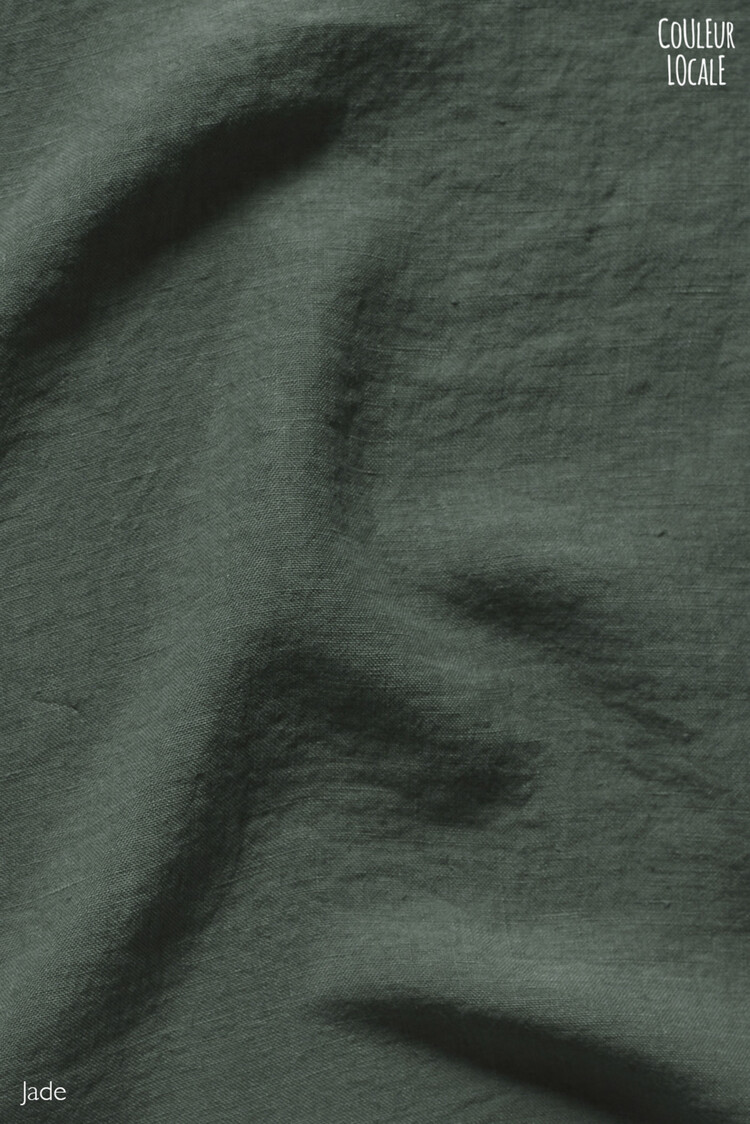 Linge Particulier Laken linnen - jade