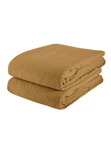 Linge Particulier Laken linnen - tobacco