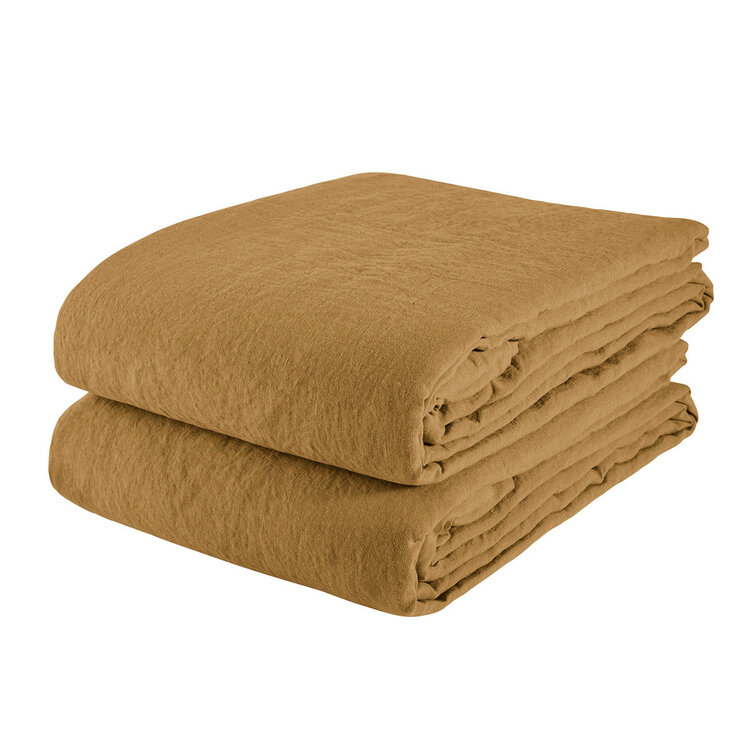 Linge Particulier Flat sheet linen - tobacco