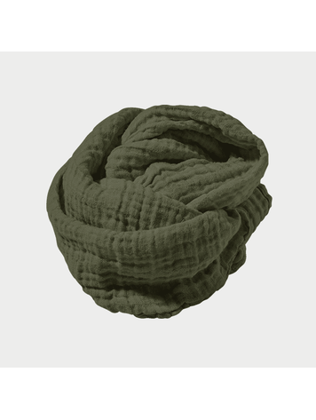 Linge Particulier Linnen sjaal - moss green