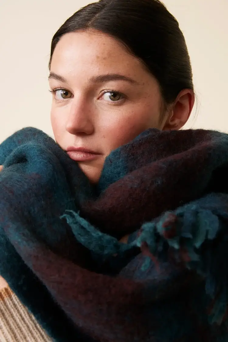 MoisMont Scarf N°760 - Navy Blue