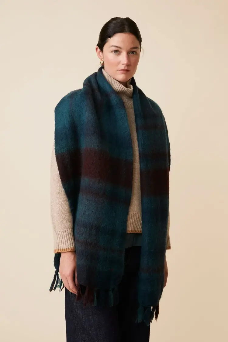 MoisMont Scarf N°760 - Navy Blue