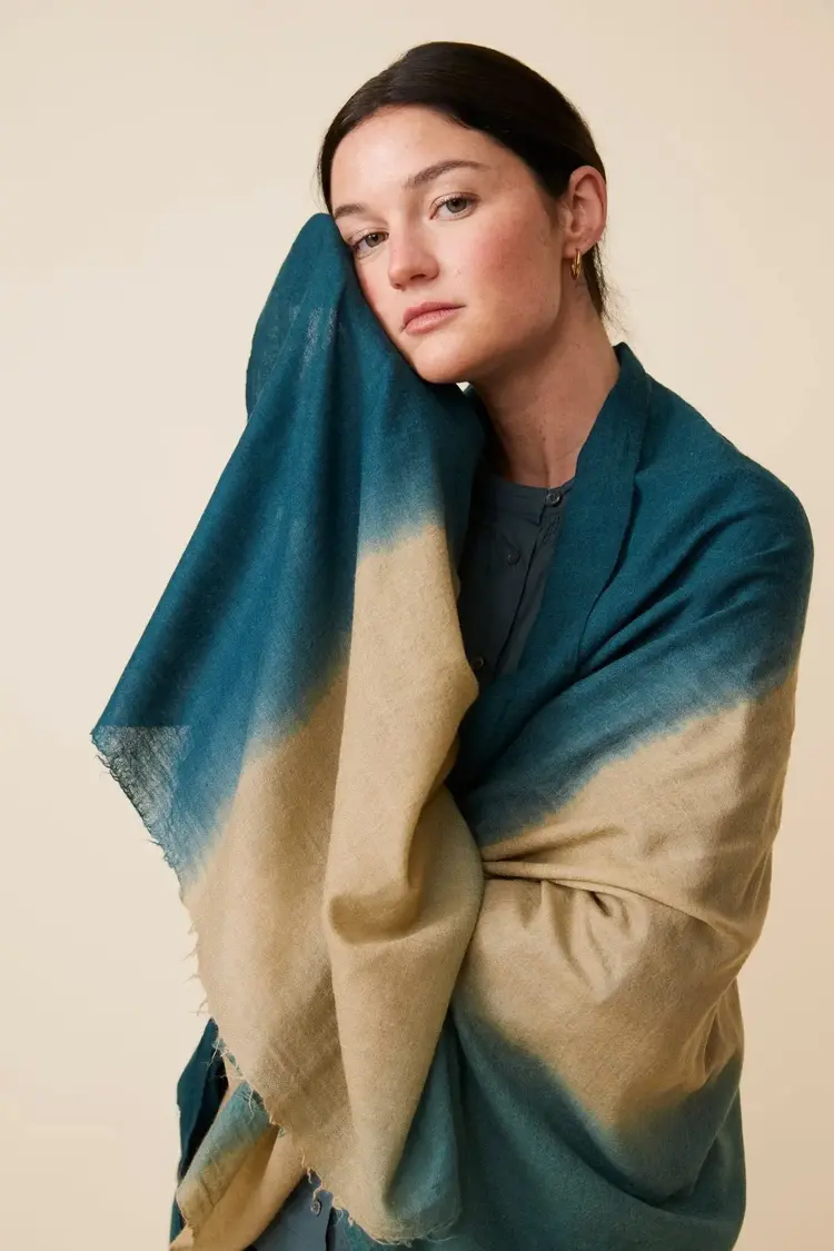 MoisMont Scarf N°757 - Navy Blue