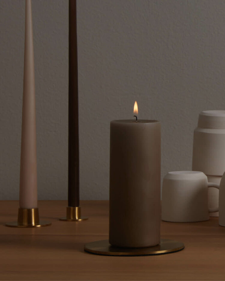 Kaarsenhouder medium - gold matt