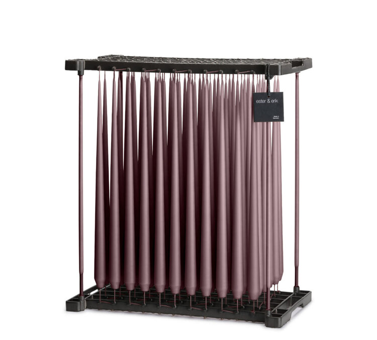 Taper candles, soft rose - 42cm