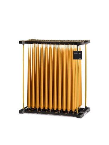 Taper candles, warm amber - 42cm