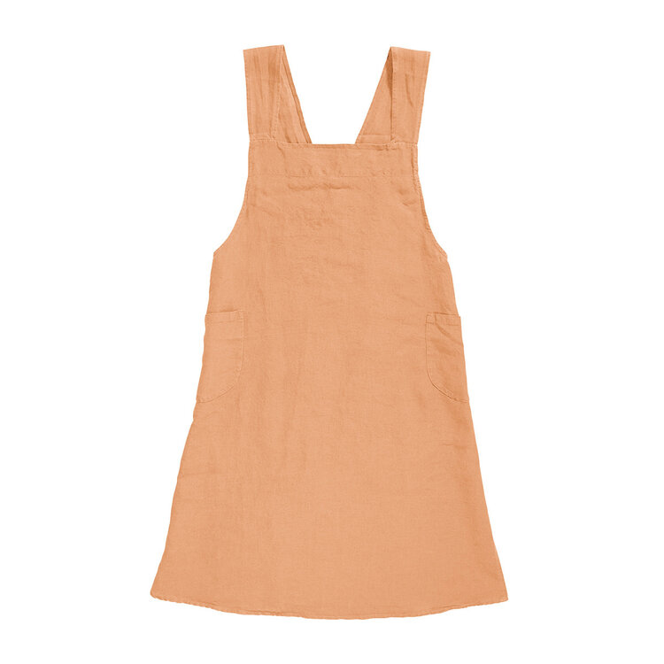 Linge Particulier Japanese apron linen adult - hazelnut light