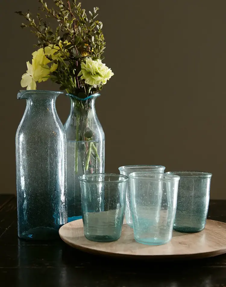 Caravane Bubbel gerecycleerd waterglas Hera - laurier