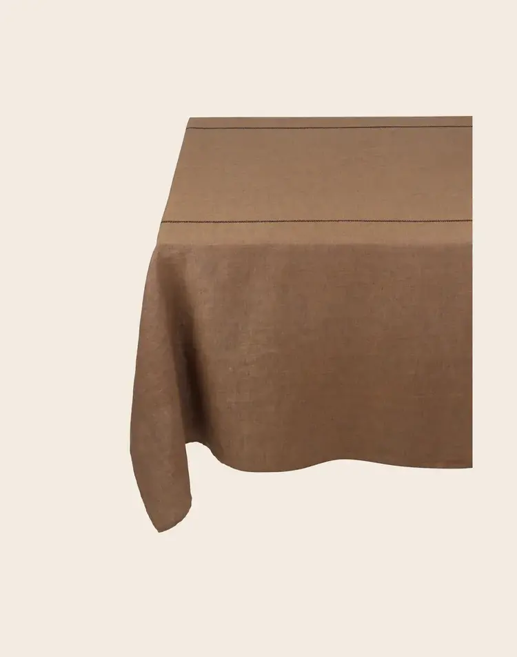Caravane Tablecloth Noé, washed linen - cafe