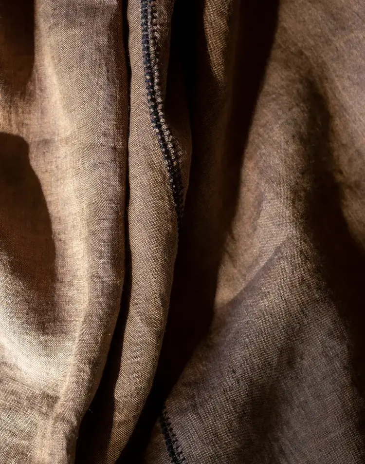 Caravane Tablecloth Noé, washed linen - cafe