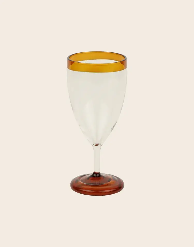 Caravane White wine glass on foot Ina - tabac