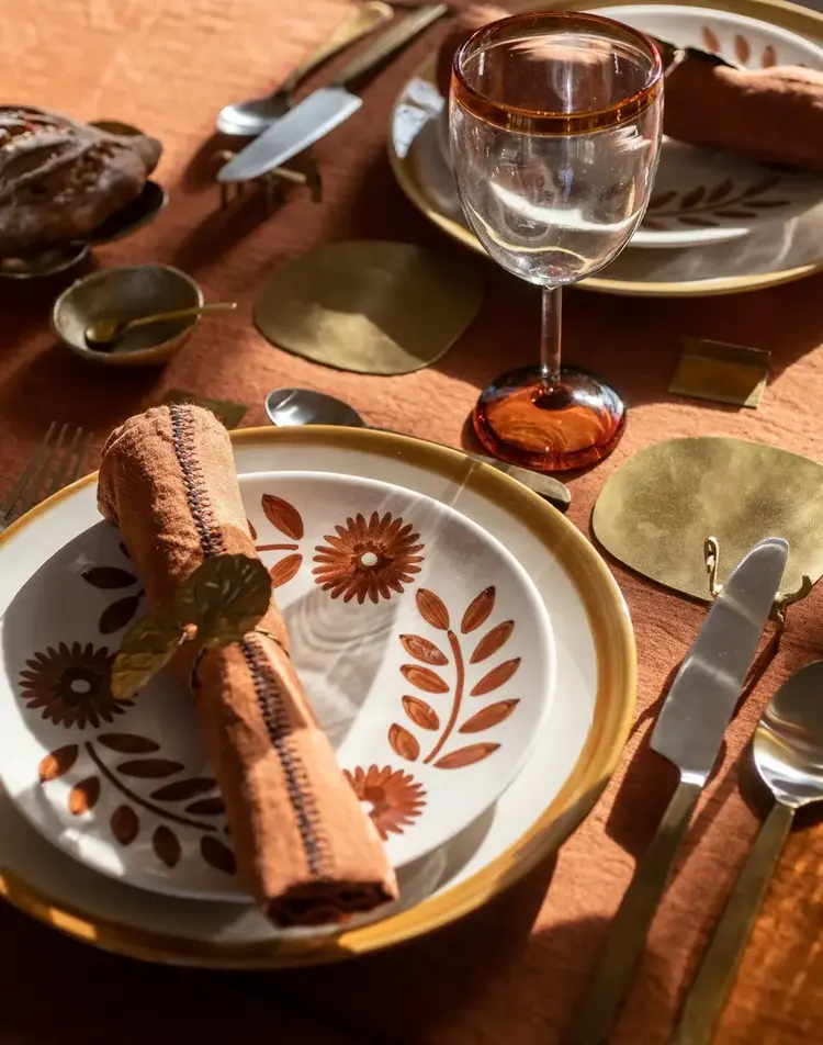 Caravane Witte wijn glas op voet Ina - tabac