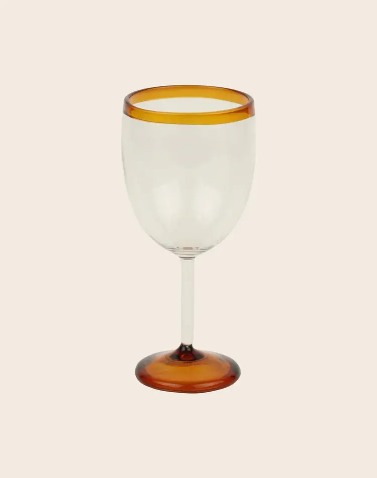 Caravane Verre à pied - tabac 18x8cm