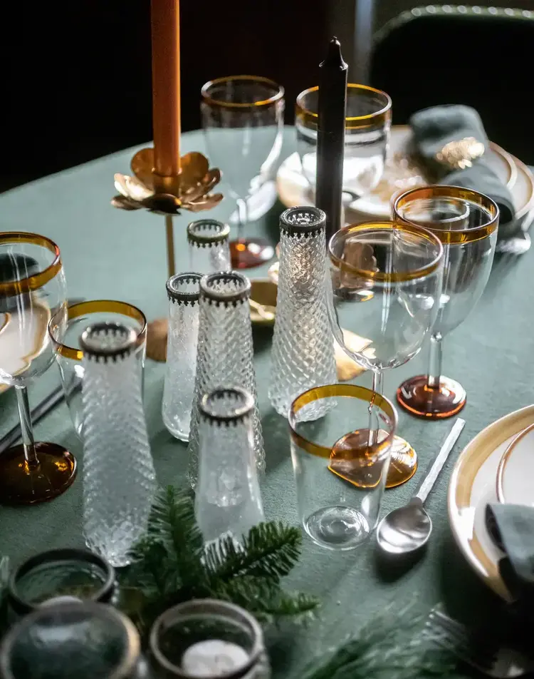 Caravane Water glass Ina - tabac